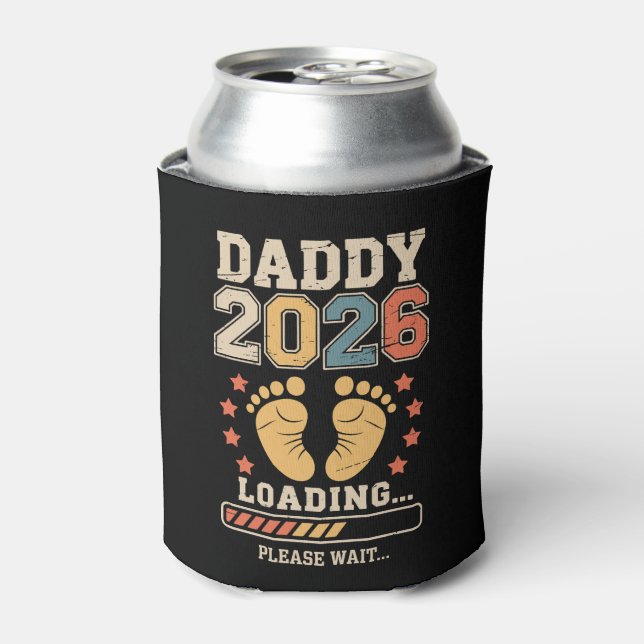 Porta-lata Daddy 2026 Loading Baby Announcement Expecting Dad (Can Front)