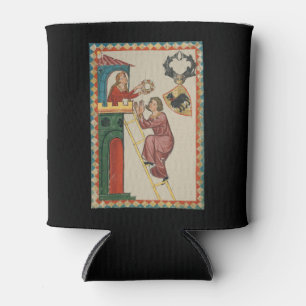 Porta-lata Dama dando presente ao pretendente, século XIV