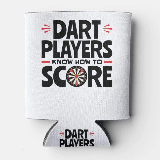 Porta-lata Dart Players Know How to Score Darts (Frente)