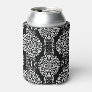 Porta-lata Decor decorativo abstrato sem costura preto modern