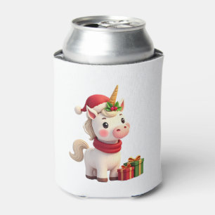 Porta-lata Decoração de Natal Unicórnio Camisa de Natal de Un