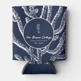 Porta-lata Deep Sea Dive: Marinho Azul e Branco Náutico Inspi