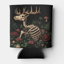 Porta-lata Deer Skeleton Mystical Gothic Floral