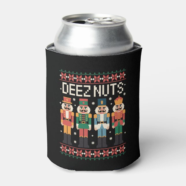 Porta-lata Deez Nuts Piada De Natal Quebra-Nozes Natal Feriad (Can Front)