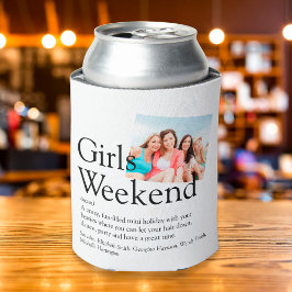 Porta-lata Definição de Fim de Semana de Meninas Personalizad