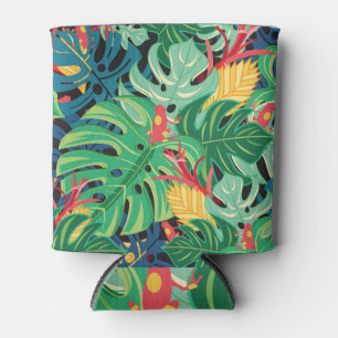 Porta-lata Deixa os Sapos Monstera um padrão escuro