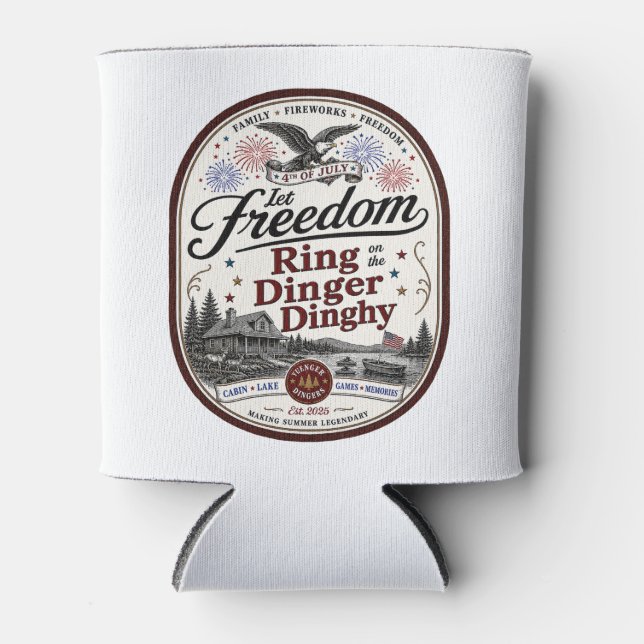 Porta-lata Deixe a Liberdade Soar Ding Dinghy Yuenger Dinger' (Frente)