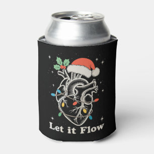 Porta-lata Deixem-No Fluir Cardíaco Enfermeiro De Natal