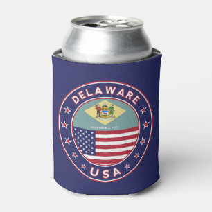 Porta-lata Delaware, t-shirt Delaware, adesivo Delaware