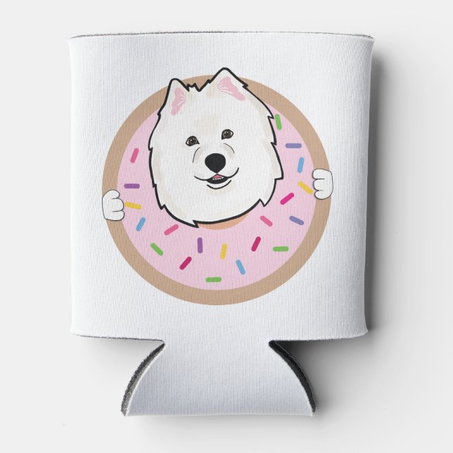 Porta-lata Demi samoyed (Frente)