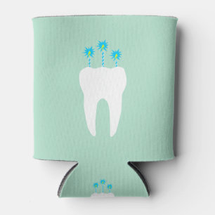 Porta-lata Dente da celebração com velas