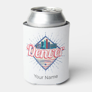 Porta-lata Denver Colorado EUA Skyline Vintage EUA