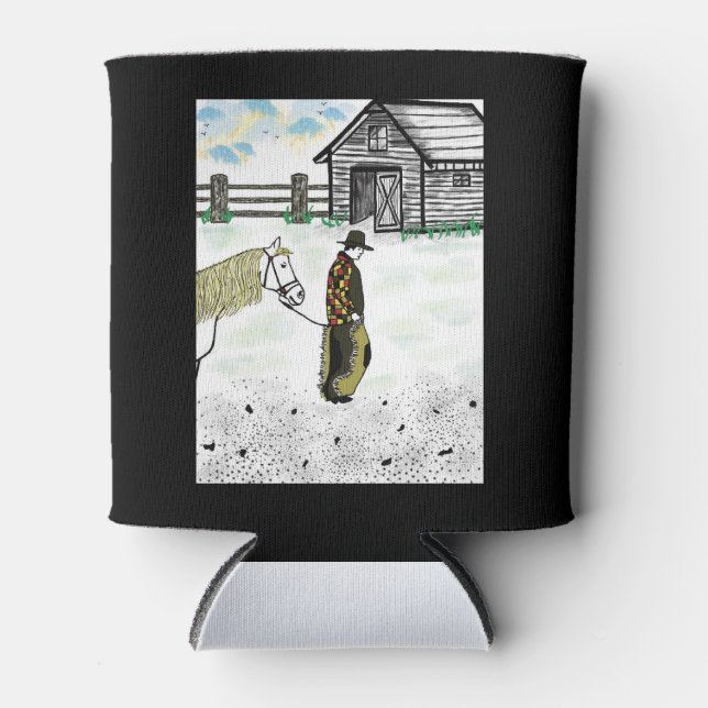 Porta-lata Depois de uma corrida de cavalos (Frente)