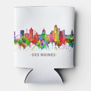 Porta-lata Des Moines Iowa Skyline