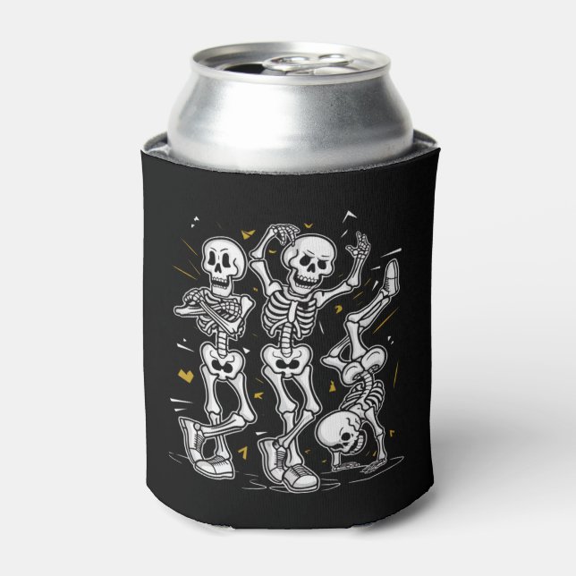 Porta-lata Desafio de Dança dos Esqueletos Dançantes Hallowee (Can Front)