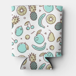 Porta-lata Desenho da Linha de Sumário do Padrão de Fruta Bon