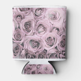 Porta-lata Desenho das rosas cor-de-rosa