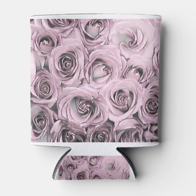 Porta-lata Desenho das rosas cor-de-rosa (Frente)