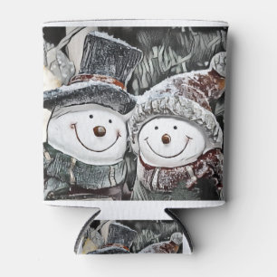 Porta-lata Desenho de Snowman e de Snow