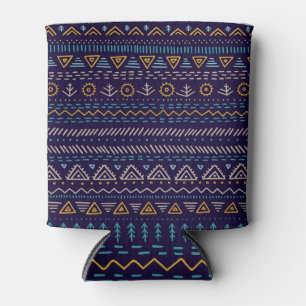 Porta-lata Desenho-Mão Tribal: Padrão Étnico-Sem-Mão