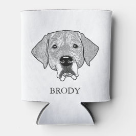 Porta-lata Desenho Personalizado de Mão Labrador