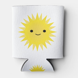 Porta-lata Desenhos animados de sorriso Sun da luz do sol do