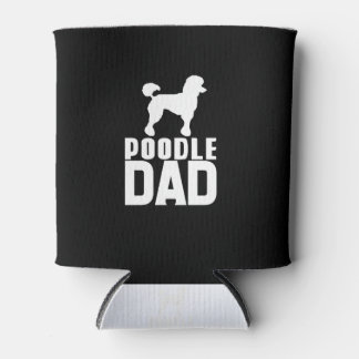 Porta-lata Design Branco do Pai de Poodle Silhouette