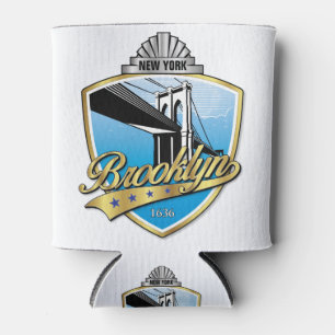 Porta-lata Design Brooklyn Dourado