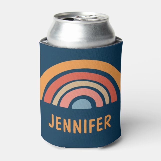 Porta-lata Design de arco-íris cotovelo colorido (Can Front)