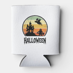 Porta-lata Design de Camisa Vintage Halloween Casa Assombrada