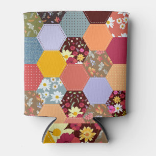 Porta-lata Design de Coloração das Flores de Hexágono Colorid