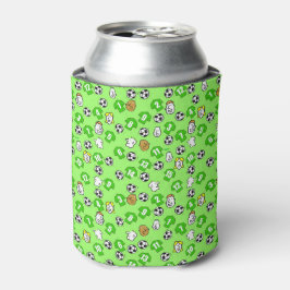 Porta-lata Design de futebol com camisas em verde