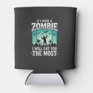 Porta-lata Design de Halloween Eu vou comer você Zumbi_1
