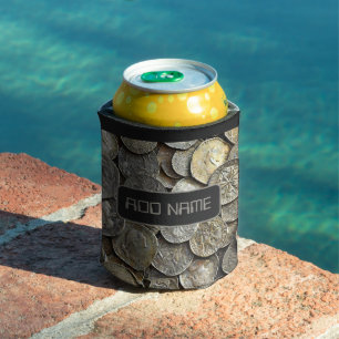 Porta-lata Design de Moedas Antigas Personalizadas