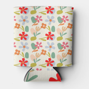 Porta-lata Design de Padrão Floral Abstrato com Legal Aspect