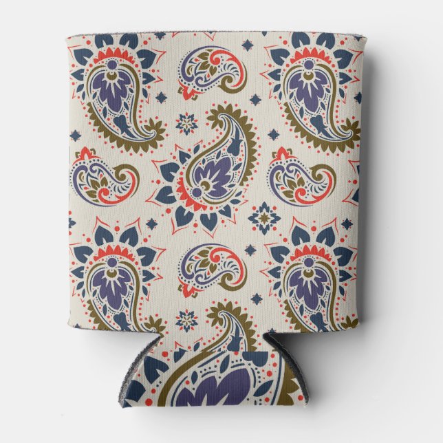 Porta-lata Design de padrão uniforme clássico. (Frente)