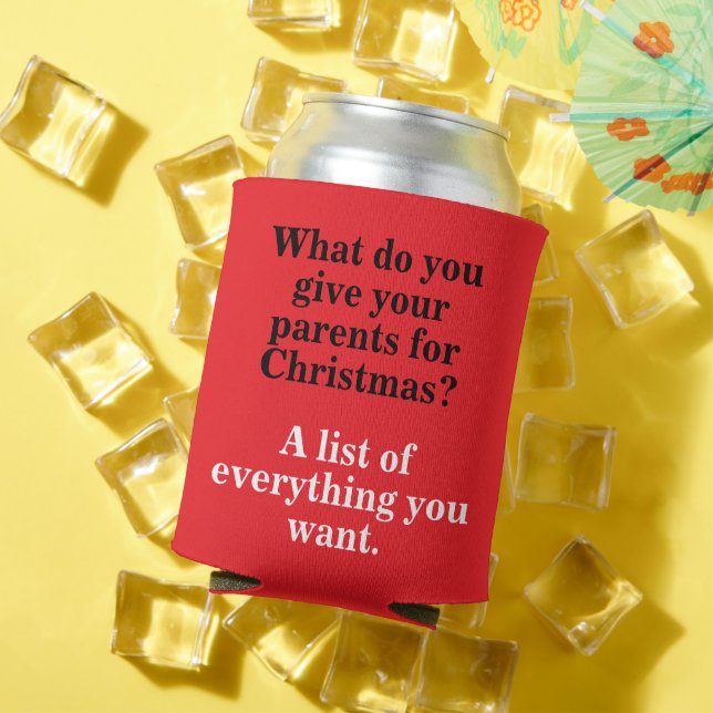 Porta-lata Design de Pai de Natal engraçada (Verão in situ)