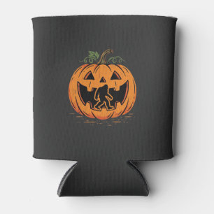 Porta-lata design de silhueta de abóbora de Halloween do Pé G