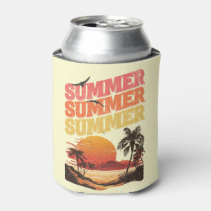 Porta-lata Design de texto de Verão