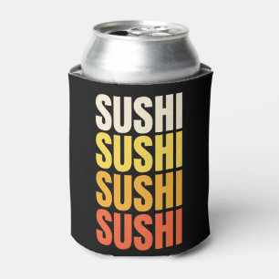 Porta-lata Design de texto Sushi