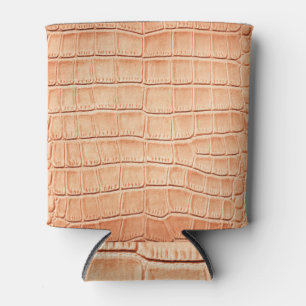 Porta-lata Design de Textura de couro de réptil laranja