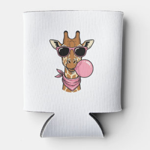 Porta-lata Design de Vetor Bubblegum Girafa com Gravação Anti