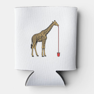 Porta-lata Design de Vetor de Canudo de Bebida de Girafa Vint