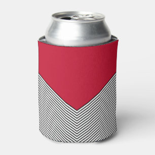 Porta-lata Design e triângulo vermelho, preto e branco