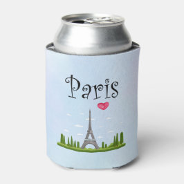 Porta-lata Design francês - Torre Eiffel em Paris