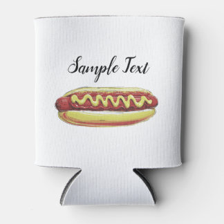 PORTA-LATA DESIGN VETORIAL DE COMIDA HOTDOG