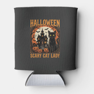Porta-lata Design Vintage Senhora Gato Assustador de Hallowee