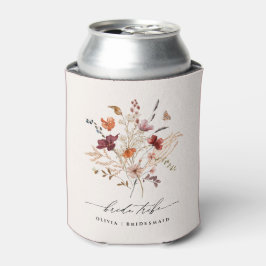 Porta-lata Despedida de Solteira Boho Wildflowers Noiva Tribo