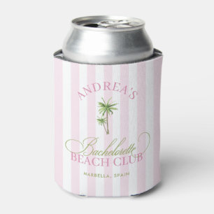 Porta-lata Despedida de Solteira Vintage Cabana Listras Rosa