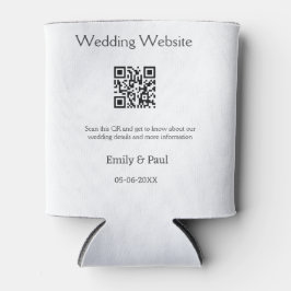 Porta-lata Detalhes da pesquisa do site de casamento QR adici